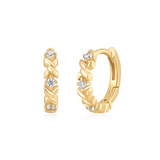 GOLD SPARKLE CROSS HUGGIES