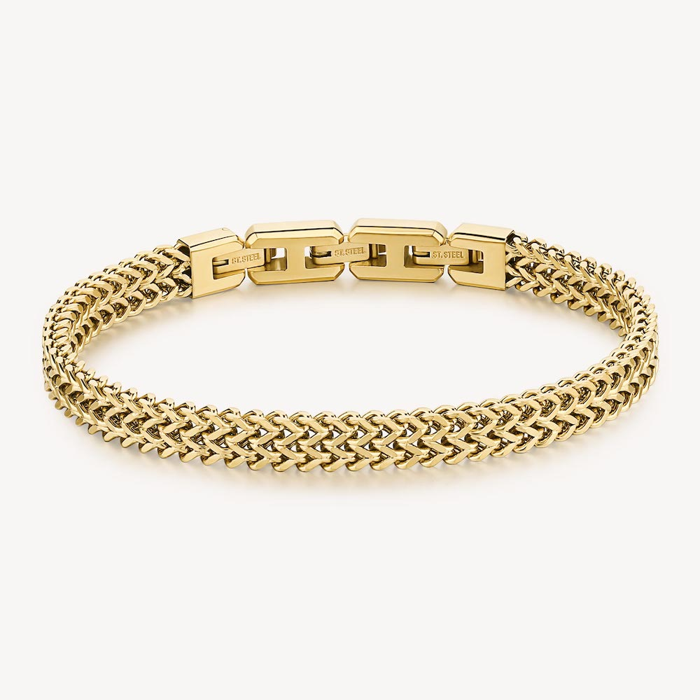 INK BRACELET GOLD TONE WEAVE S