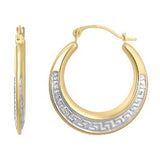 14K HP- 2TN GREEK KEY STM