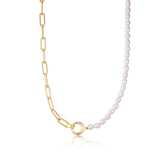 PEARL CHUNKY LINK CHAIN NECKLA