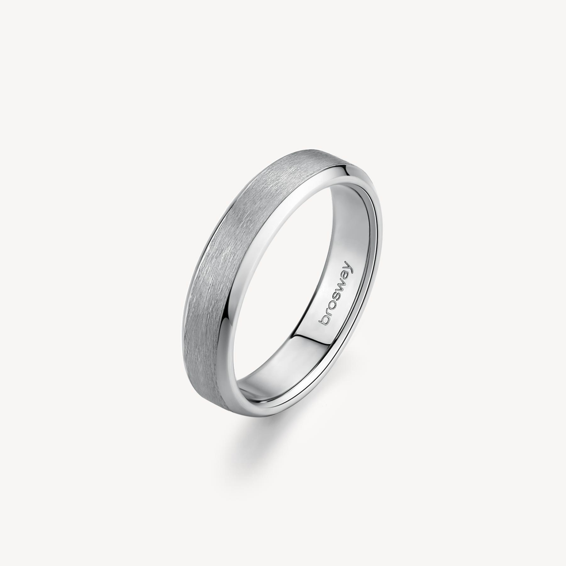 INK RING SILVER TONE BAND RING