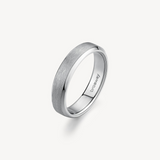 INK RING SILVER TONE BAND RING