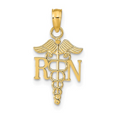 14K POLISHED RN PENDANT