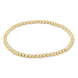 CLASSIC GOLD 3MM BEAD BRACELET