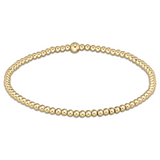 CLASSIC GOLD 2.5MM BEAD BRACEL