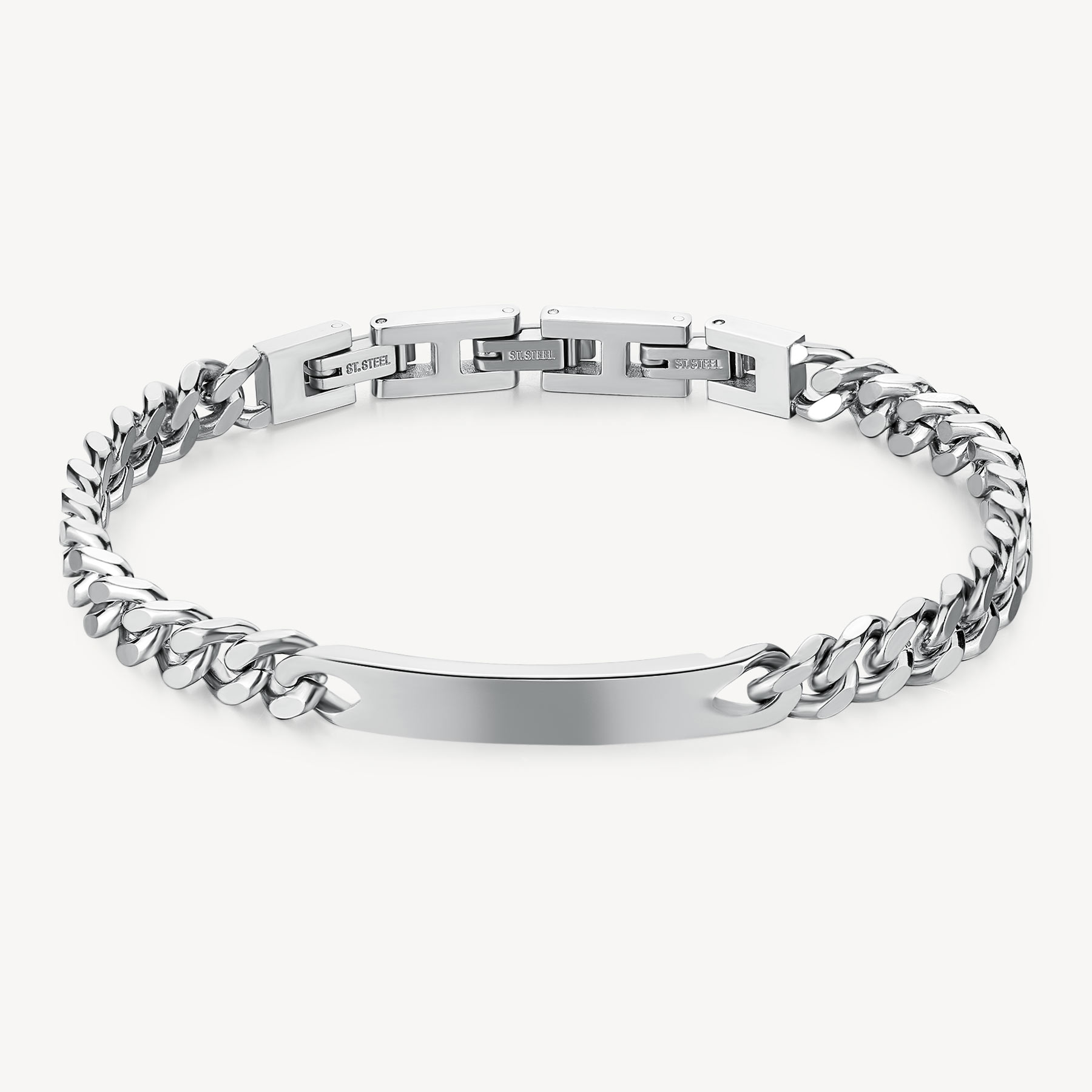 BULLET BRACELET SILVER TONE FL