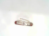 14KWG FASHION DIAMOND RING, .1