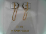 14KY DANGLE STICK W/ CHAIN
