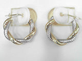 14K BICOLOR 2T TWIST PL/COL