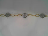 SS & YG PLATED RIPPLES BRACELE