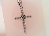 14KYG CROSS PENDANT, 16/.19CT,