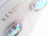 ELLIE EARRING RHOD DICHROIC GL