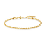 GOLD ROPE TWIST BRACELET