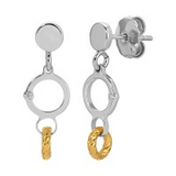 SS & YG PLATED INTERLOCK HALFP