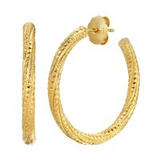 SS & YG PLATED TEXTURED 1.25