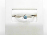 10K BLUE TOPAZ AND DIA TWIST B