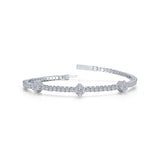 2.65 CTW Station Flexible Tennis Bracelet