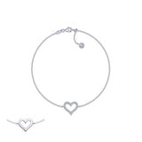 Reversible Cut-Out Heart Bracelet