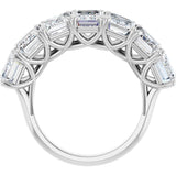 10K White Gold 7 CTW Natural Diamond Anniversary Band