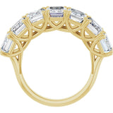 10K Yellow Gold 7 CTW Natural Diamond Anniversary Band
