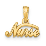 14K NURSE PENDANT