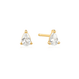 GOLD PEAR STUD EARRING