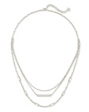 ADDISON MULTI STRAND RHODIUM