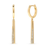 14KYG BAR EARRINGS, 0.13 (30)C