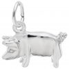 STERLING SILVER PIG CHARM