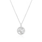 SILVER SHINY SUN STAR NECKLACE