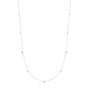 SILVER BEZEL CZ STATION CHAIN