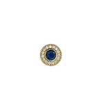GOLD VERMEIL SS SAPPH CHARM
