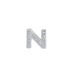 KW PLAT FIN SS N INITIAL CHARM