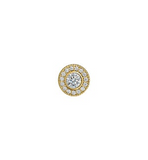 GOLD VERMEIL SS SIM DIAM CHARM