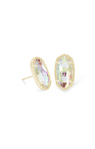 ELLIE EARRING GOLD DICHROIC GL