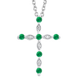 DIAMOND (.03) AND EMERALD (1.8