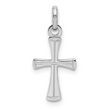 SS RH PLATED CHILDS CROSS PEND