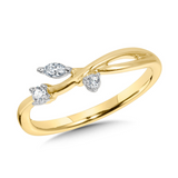 10KYG DIA RING 1/10CTW