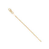 14KYG 1.5MM D/C ROPE CHAIN