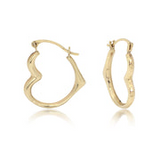 14KYG STMP HEART HOOP