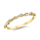 10KYG DIA STACKABLE RING 1/20C