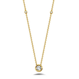 14KYG DIA PENDANT 1/10CTW EACH