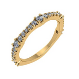 14KYG BAND, 26/0.37CT, 1.55G