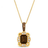 LE VIAN 14K Y/G PEND 0.27 DIAM
