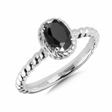COLORE SS ONYX RING Final Sale