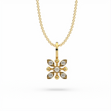 14KYG DIA SATELLITE PENDANT .0