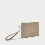 ZANA WRISTLET POUCH - EGGSHELL