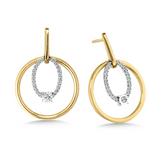 10KTYWDIA EARRING 1/7CTW EACH