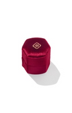 DAVIS SMALL CASE BURGUNDY VELV