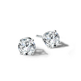 14K WG 1/2 CTW STUDS